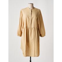 HARTFORD - Robe mi-longue beige en coton - Femme - Taille 40 - Modz