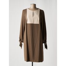 PAULE KA - Robe mi-longue marron en polyester - Femme - Taille 44 - Modz