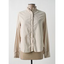 ACQUAVERDE - Chemisier beige en coton - Femme - Taille 36 - Modz