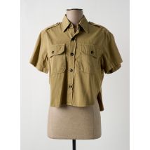 ACQUAVERDE - Chemisier beige en coton - Femme - Taille 38 - Modz