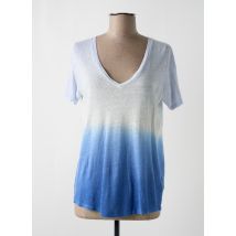HARTFORD - T-shirt bleu en lin - Femme - Taille 34 - Modz