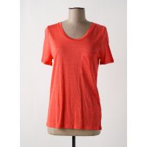 ALLUDE - T-shirt orange en lin - Femme - Taille 36 - Modz