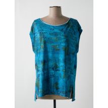 PRINTED ARTWORKS - Top bleu en coton - Femme - Taille 36 - Modz