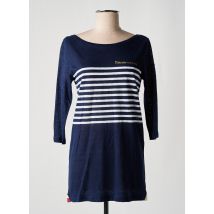 LA MARINIÈRE FRANÇAISE - Tunique manches longues bleu en lin - Femme - Taille 38 - Modz