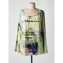 PRINTED ARTWORKS - T-shirt jaune en coton - Femme - Taille 40 - Modz