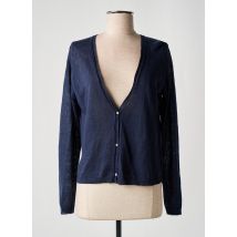 HARTFORD - Gilet manches longues bleu en lin - Femme - Taille 38 - Modz