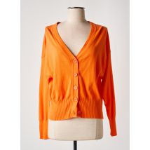 ABSOLUT CASHMERE - Gilet manches longues orange en coton - Femme - Taille 36 - Modz