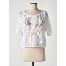 ALLUDE - Pull blanc en coton - Femme - Taille 38 - Modz