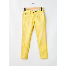 FREEMAN T.PORTER - Jeans coupe slim jaune en coton - Femme - Taille 36 - Modz