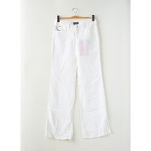 ARMANI - Pantalon droit blanc en lin - Femme - Taille W26 - Modz
