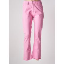 ACQUAVERDE - Jeans coupe droite rose en coton - Femme - Taille W32 - Modz