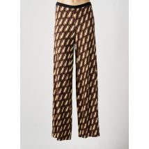 SIYU - Pantalon large marron en viscose - Femme - Taille 34 - Modz