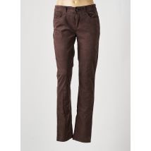 ARMANI - Pantalon slim marron en coton - Femme - Taille W29 - Modz