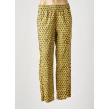 HARTFORD - Pantalon droit jaune en coton - Femme - Taille 40 - Modz