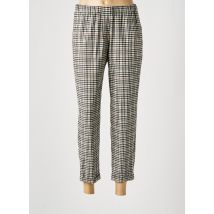 ROSSO 35 - Pantalon 7/8 marron en laine vierge - Femme - Taille 38 - Modz