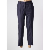 INES DE LA FRESSANGE - Pantalon 7/8 bleu en laine - Femme - Taille 42 - Modz