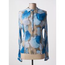 HER SHIRT - Blouse bleu en viscose - Femme - Taille 44 - Modz