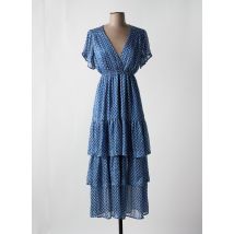 SWEED PARIS - Robe longue bleu en polyester - Femme - Taille 38 - Modz