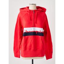 CHAMPION - Sweat-shirt à capuche rouge en coton - Femme - Taille 38 - Modz