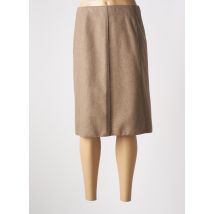 PAULE KA - Jupe mi-longue beige en laine vierge - Femme - Taille 38 - Modz