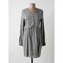 SEASON - Robe mi-longue gris en coton - Femme - Taille 36 - Modz