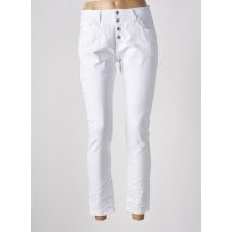 PLACE DU JOUR - Pantalon slim blanc en coton - Femme - Taille 34 - Modz