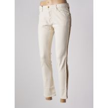 SCHOOL RAG - Jeans coupe slim beige en coton - Femme - Taille W26 - Modz