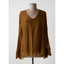 LA FEE MARABOUTEE - Blouse marron en viscose - Femme - Taille 38 - Modz
