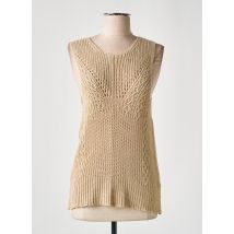 B.YU - Pull beige en coton - Femme - Taille 38 - Modz