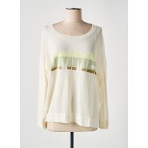 MAISON ANJE - Pull beige en lin - Femme - Taille 40 - Modz