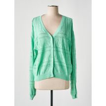POM AMSTERDAM - Gilet manches longues vert en viscose - Femme - Taille 44 - Modz