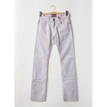FIVE PM - Pantalon slim gris en coton - Homme - Taille W27 - Modz