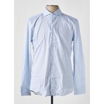 STRELLSON - Chemise manches longues bleu en coton - Homme - Taille L - Modz