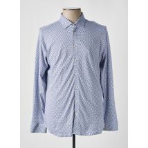 DESOTO - Chemise manches longues bleu en coton - Homme - Taille XXL - Modz