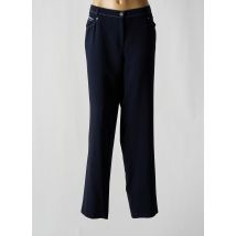 CHRISTINE LAURE - Pantalon droit bleu en polyester - Femme - Taille 52 - Modz