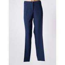 ESTEL COLLECTION - Pantalon droit bleu en polyester - Femme - Taille 52 - Modz