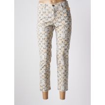 WALTRON - Pantalon 7/8 gris en coton - Femme - Taille 38 - Modz