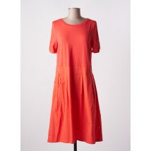 VERA MONT - Robe mi-longue orange en coton - Femme - Taille 42 - Modz