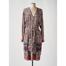 K-DESIGN - Robe mi-longue marron en polyester - Femme - Taille 40 - Modz