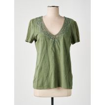 7 SEASONS - Top vert en lin - Femme - Taille 40 - Modz