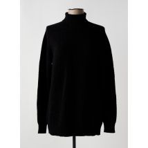 CARTA LIBERA - Pull col roulé noir en viscose - Femme - Taille 40 - Modz