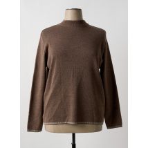 I.ODENA - Pull marron en merinos - Femme - Taille 44 - Modz