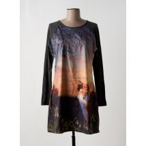 YUMI - Robe courte gris en polyester - Femme - Taille 40 - Modz