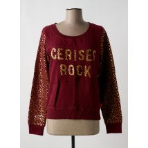 LE TEMPS DES CERISES - Sweat-shirt rouge en coton - Femme - Taille 40 - Modz