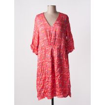 BLEU TANGO - Robe mi-longue rose en viscose - Femme - Taille 38 - Modz