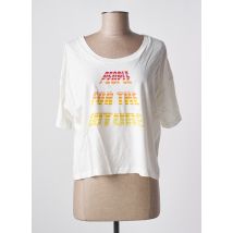 THINKING MU - T-shirt blanc en coton - Femme - Taille 38 - Modz