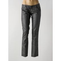 FREE SOUL - Pantalon slim gris en coton - Femme - Taille TU - Modz