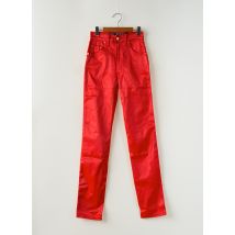 LOIS - Pantalon slim rouge en polyamide - Femme - Taille TU - Modz