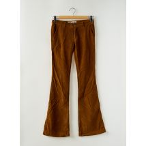 REIKO - Pantalon flare marron en coton - Femme - Taille W27 - Modz