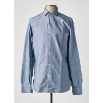 A.B.C.L - Chemise manches longues bleu en coton - Homme - Taille M - Modz
